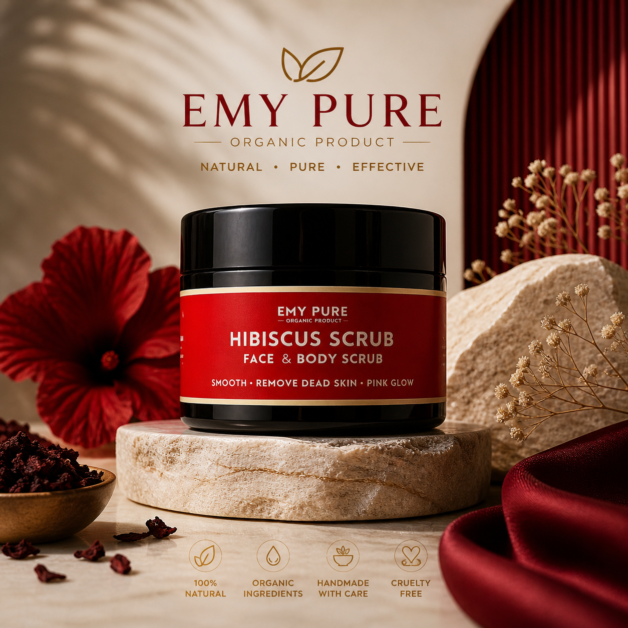 Pure Hibiscus 🌺 body scrub(400)grams