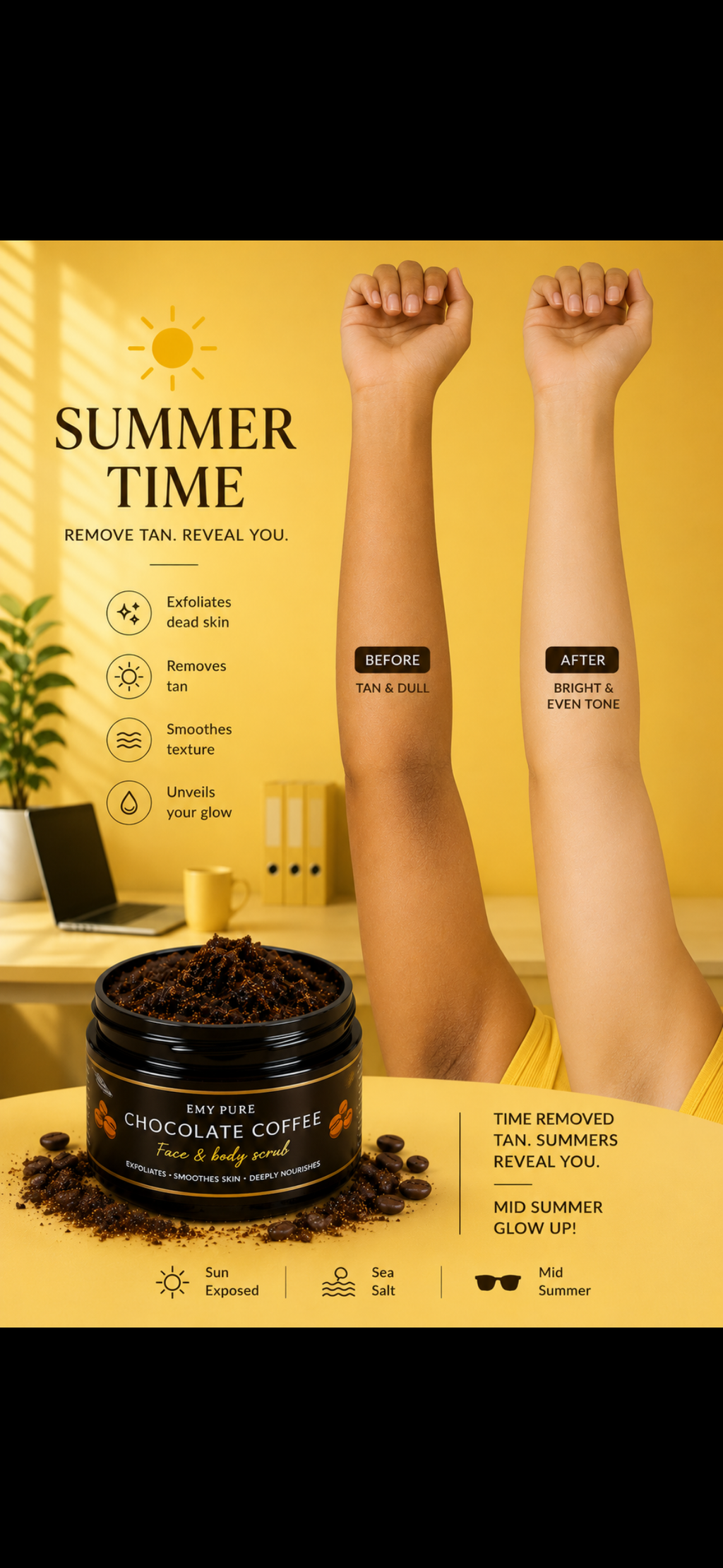 Chocolate coffee scrub (400) grams