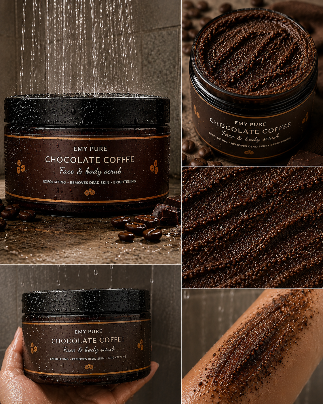 Chocolate coffee scrub (400) grams