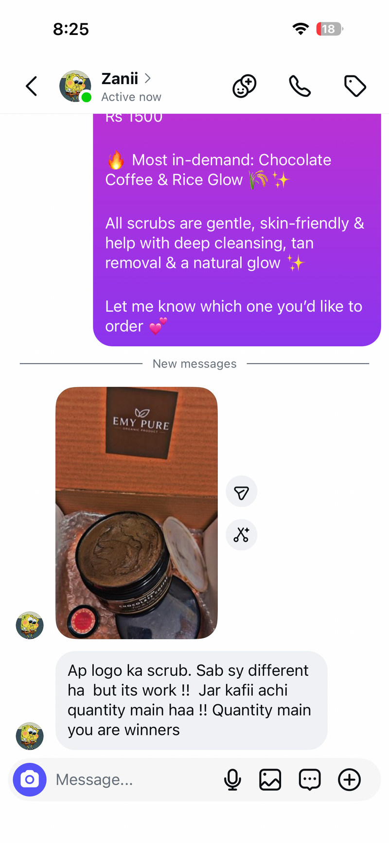 Customer photo