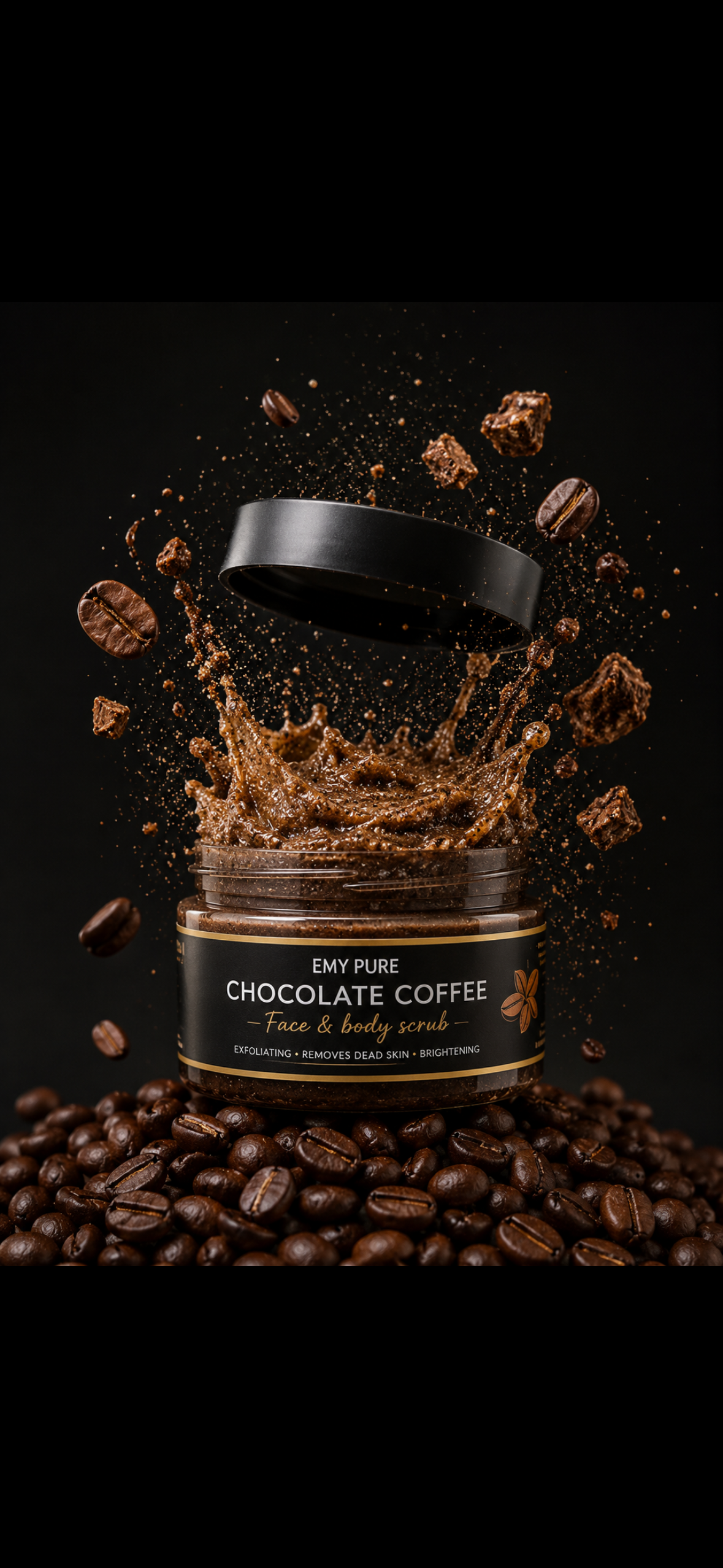 Chocolate Coffee face & body scrub (350) grams