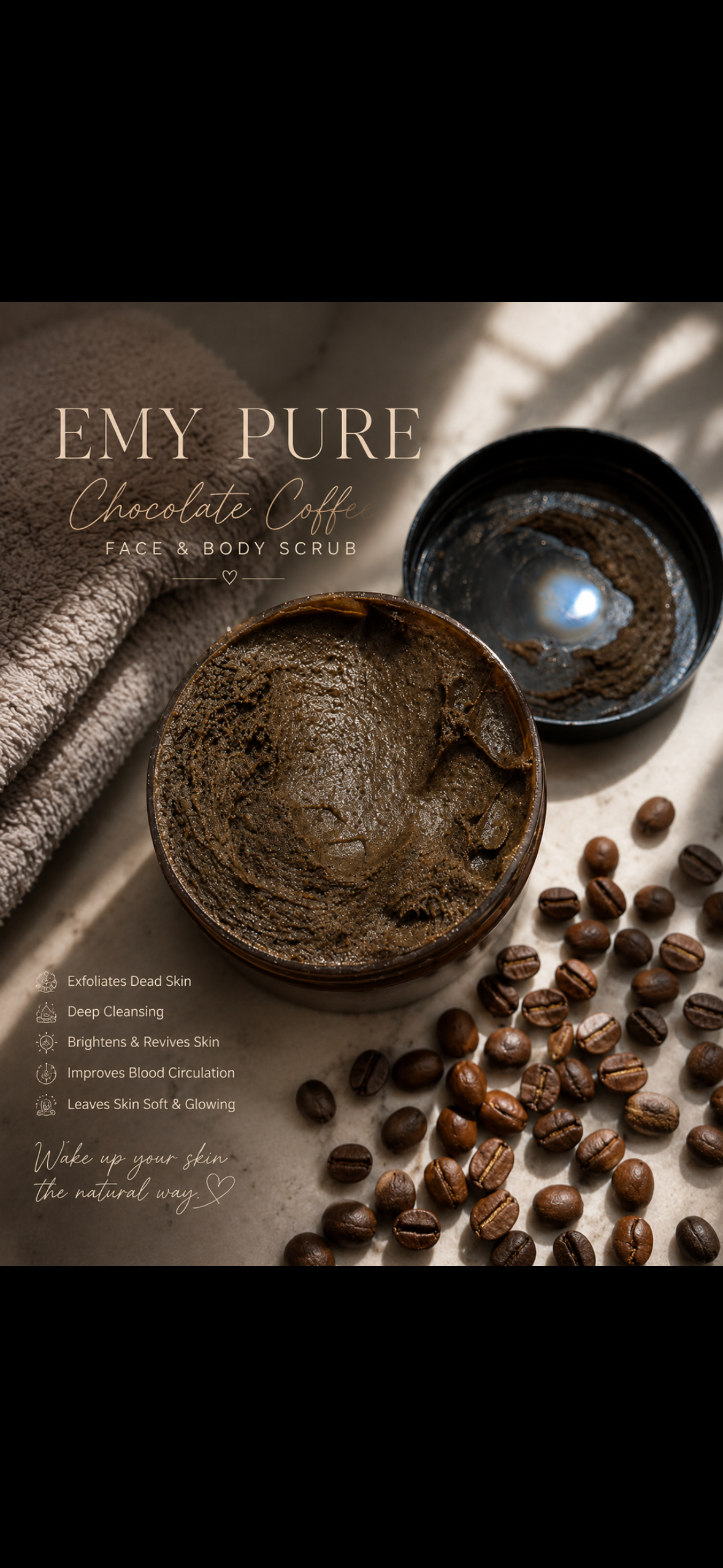 Weekly skin care !! Chocolate coffee with charcoal soap