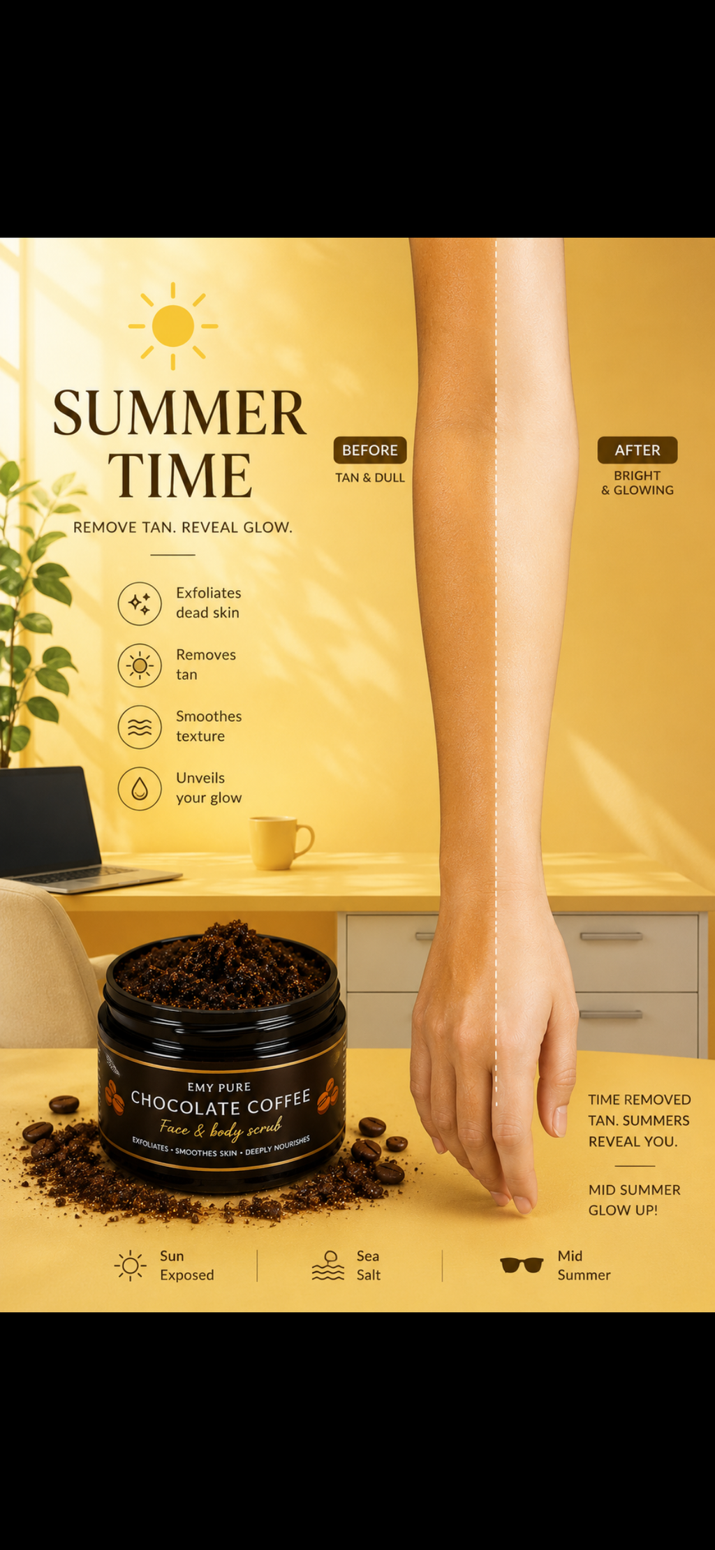 Chocolate coffee scrub (400) grams