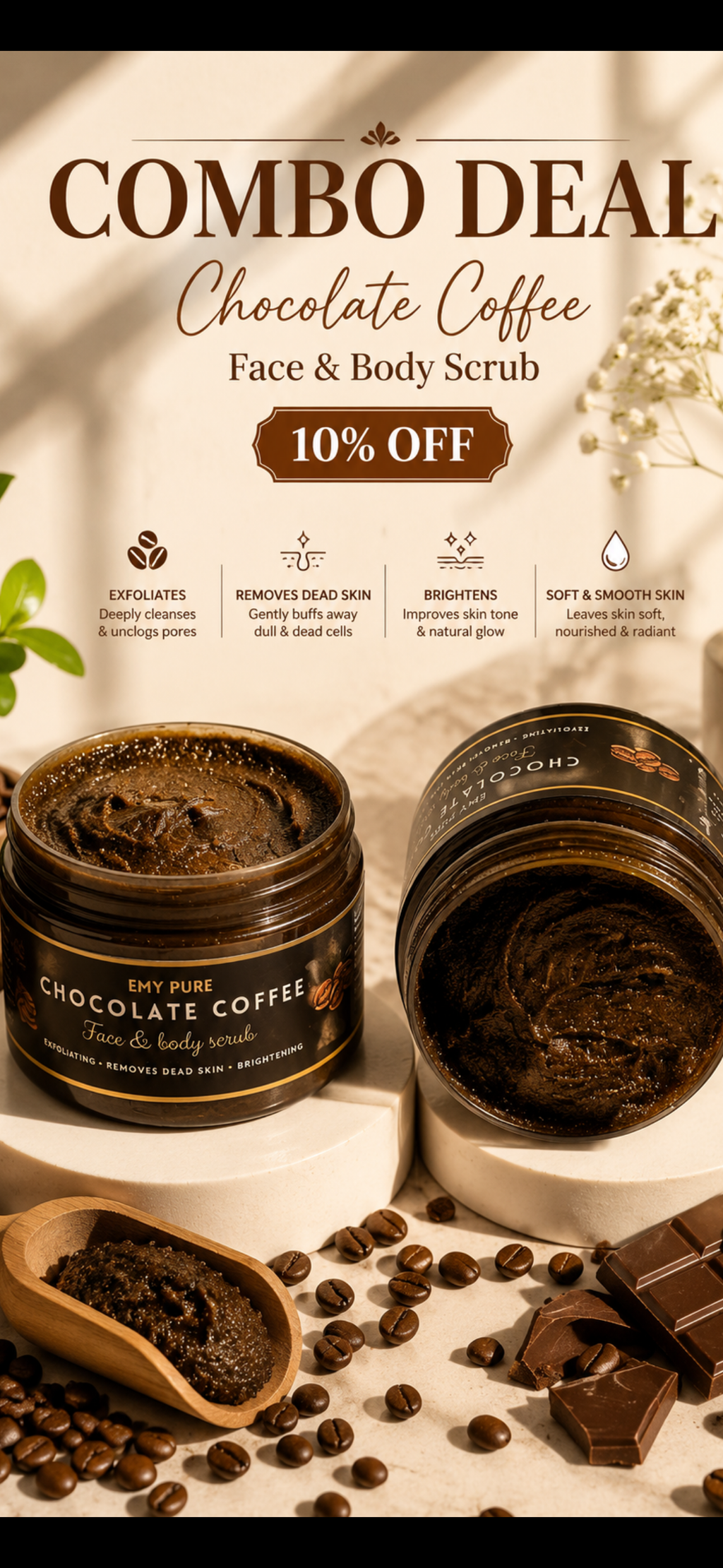 Weekly skin care !! Chocolate coffee with charcoal soap