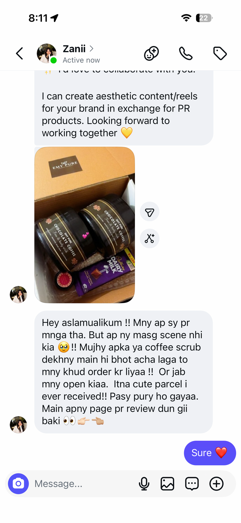 Customer photo