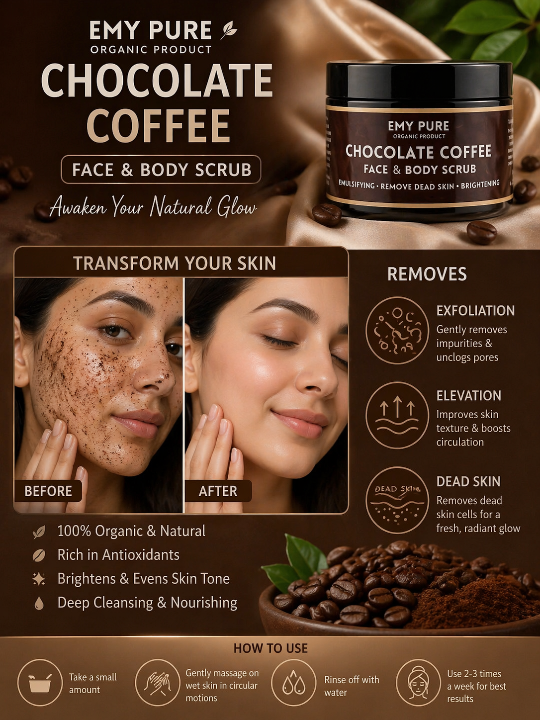 Deal offer!! Two face& body scrubs