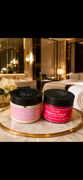 Rice scrub with. Hibiscus 🌺 pink glow ! (350) grams
