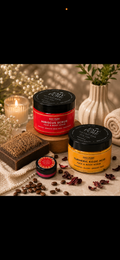 Turmeric hibiscus  face & body scrub with loofa soap free
