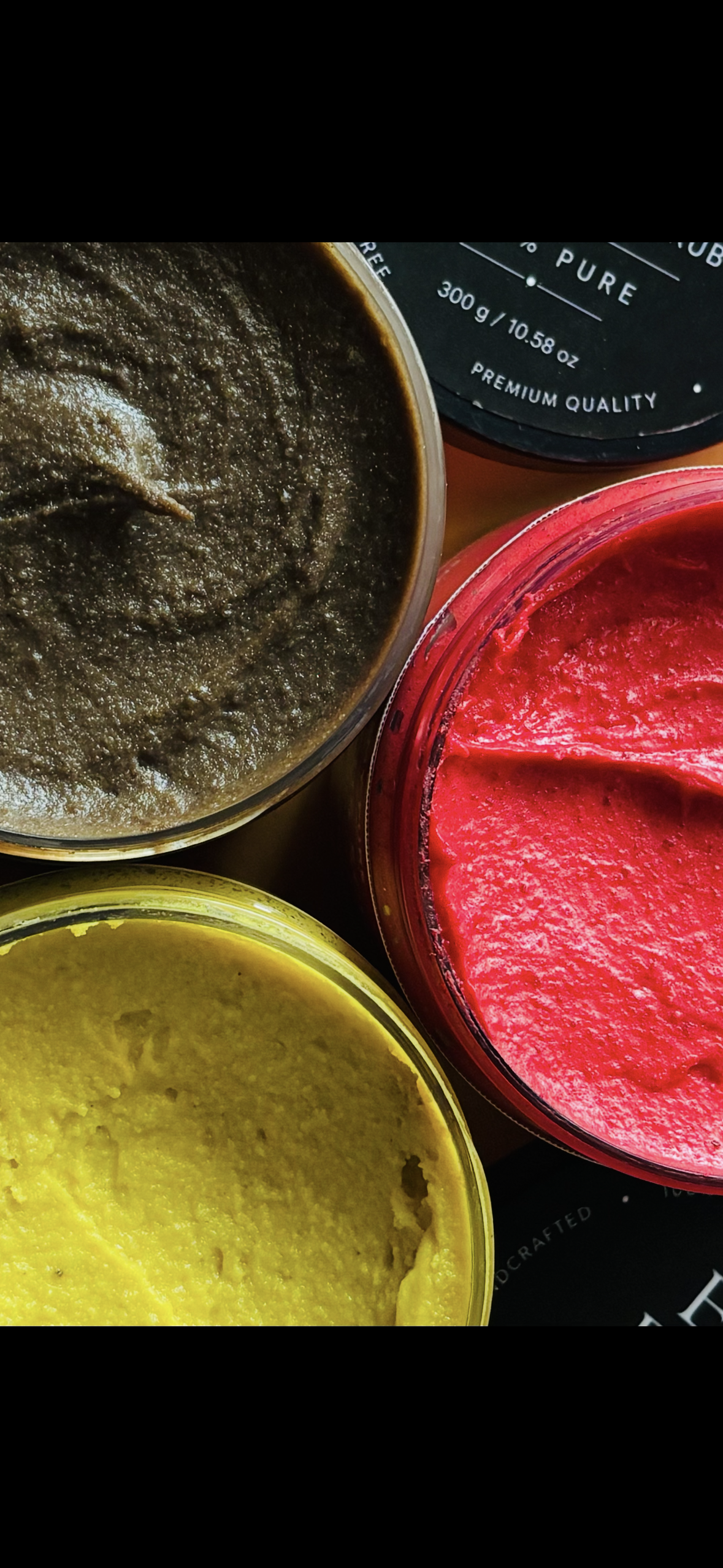 Turmeric hibiscus  face & body scrub with loofa soap free