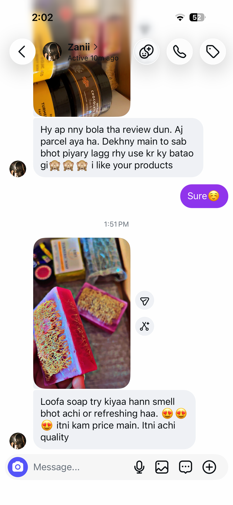 Customer photo